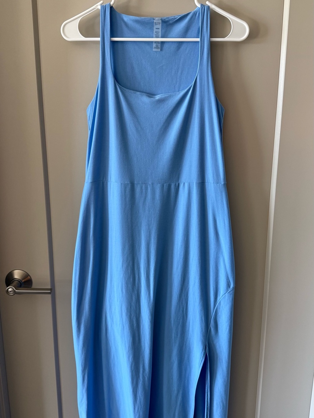 Beyond Yoga Light Blue Midi Tank Dress